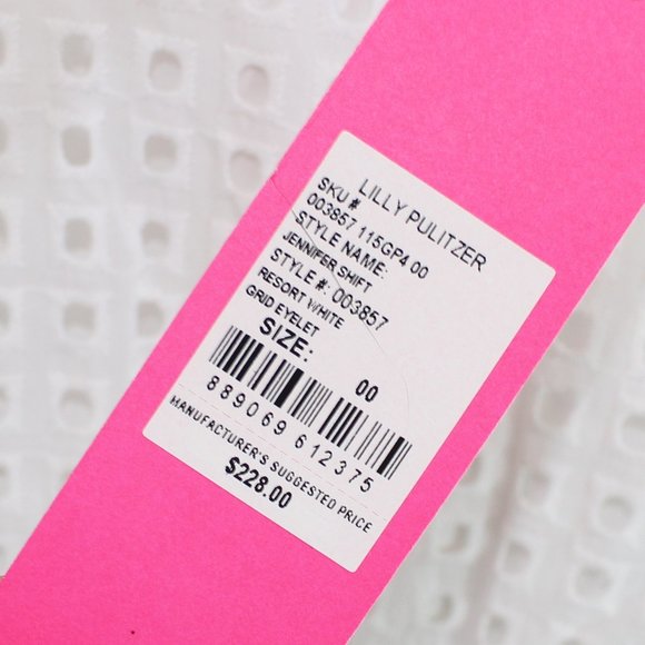 Lilly Pulitzer Jennifer Shift White Eyelit Dress - Picture 4 of 7